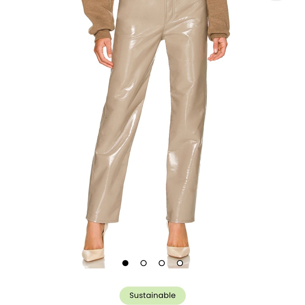 Agolde Men's Off-White Straight Jeans